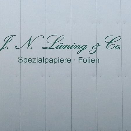 Aufschrift: J. N. Lüning & Co. Spezialpapiere - Folien